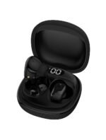 Etrain joy 2 True Wireless Earbuds With Fabric Charging Case - Black (Hpa0b) - Image 2