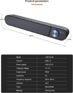 i-580 Speaker 2.0 with USB Connection – 6W Powerful and Clear Sound – Ideal for Gaming and Multiple Content – Modern Design - Image 3