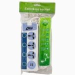 Zero Electronics Electrical Subscriber 3 Sockts And 2 Usb Sockets 1.5 M - White Blue مشترك 3عين - Image 3