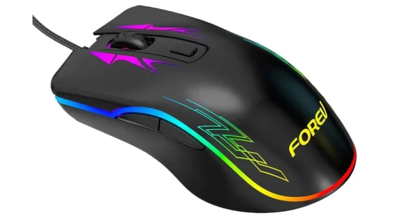 Forev FV-509 Wired RGB Gaming Mouse 6400Dpi