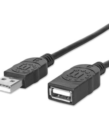 Manhattan ( dc347 )Hi-Speed USB Extension Cable A Male / A Female - 3M (10 ft.) - Black