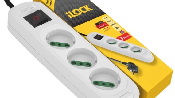 ILOCK power strip, 3 outlets without earthing (Basic) 3 m مشترك كهرباء سلك 3 فيشة