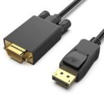 DELUXE DP to vga Cable 4K 1.8m - (Black)