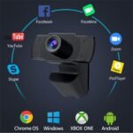 Webcam 1080P for PC Full HD USB Web Camera with Microphone Noise-Cancelling Mics, Auto Light Correction PC Camera Plug&Play Streaming Web cam for Conference Calling Gaming Study - Image 4