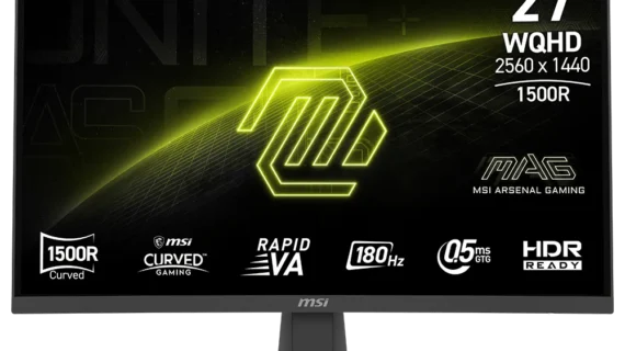 Monitor MSI MAG 275CQF E18 / 27" / WQHD / Rapid VA / 180Hz / 0.5ms (GtG) / curved / black