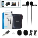 BOYA BY-M1DM Dual Omnidirectional Lavalier Mic-high copy